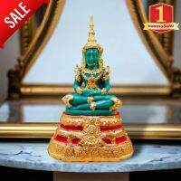 {ABIG-06}พระแก้วประจำวันเกิด สีเขียวเปียกปูน ขนาดหน้าตัก 3 นิ้ว งานสูง 18 cm เนื้อเรซิ่นอย่างดี แข็งแรงทนทาน บูชาถวายในโอกาสสำคัญได้