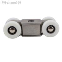 4 wheels Stainless steel pulley runner for kitchen bathroom glass wood slide door crane pulley moving door crane rail pulley