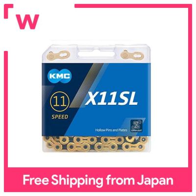 โซ่ KMC สำหรับ X11SL 11สปีด TI-GOLD/ดำ118L KMC-X11SL-TI/BK