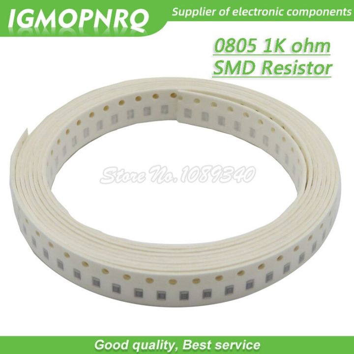300pcs 0805 SMD Resistor 1K ohm Chip Resistor 1/8W 1K ohms 0805 1K