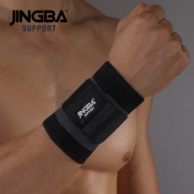 สายรัดข้อมือผ้าไนลอนแบบใหม่สำหรับผู้ชาย JINGBA สายรัดข้อมือรองรับอุปกรณ์ป้องกันฟิตเนสสายรัดข้อมือแผ่นรองรับการเคลื่อนไหวสายรัดแบดมินตันเทนนิส