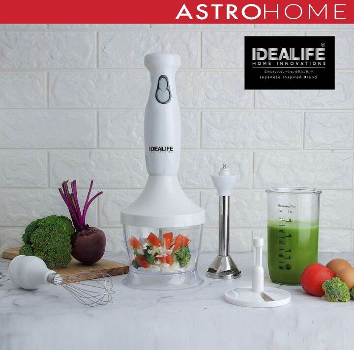 Idealife Blender Tangan Hand Blender Complete Set & Chopper IL 215 S