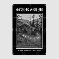 Burzum โปสเตอร์โลหะสำหรับโรงจอดรถในผับห้องนั่งเล่นเครื่องตกแต่งฝาผนังโปสเตอร์ดีบุกส่วนบุคคล