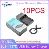 10PCS/LOTS USB Charger SLB-1137D SLB 1137D For Samsung L74 I80 NV1 NV24HD NV40 NV100HD TL34HD NV106 HD I85 I100 Camera Battery