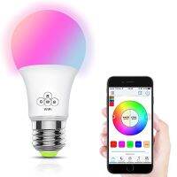 หลอดไฟไฟ LED สมาร์ท WiFi ควบคุมด้วยเสียงสี RGB 16ล้านสี/E27ของแท้