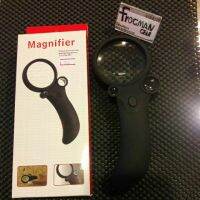 ขายดี -แว่นขยาย Magnifier 3เลนส์ 2.5×65mm 25x20mm 55x10mm พร้อมไฟLED 2ระดับ UV LED 1ระดับ