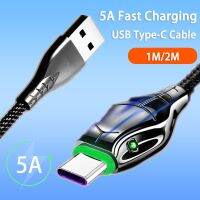 66W 5A Fast Charging Type C Cable For Samsung S20 Huawei Honor Xiaomi Redmi Phone Charger Turbo Charge Cord USB C Cable