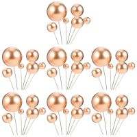 【CW】☊❀♤  42Pcs Balls Toppers Insert Decoration Birthday Foam Picks Accessory