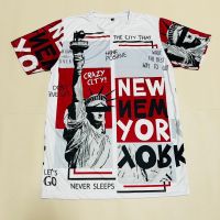 เสื้อยืดลาย New York ลายใหม่ ผ้าโพลีเอสเตอร์ ใส่สบายไม่ร้อน