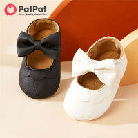 PatPat Shoes แพทช์เด็กหัดเดินสาวสีขาวกุทัณฑ์ตกแต่ง Velcro ปิดรองเท้าสำหรับเด็กหัดเดินสำหรับ0-1ปี