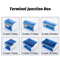 1PCS Junction Modular Screw Universal Wire Electrical Connector NHC01 Series Din Rail Terminal Block Power Distribution Box