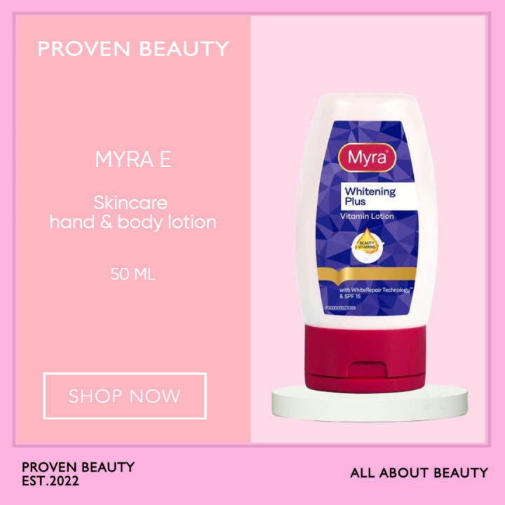 MYRA E Whitening Plus Vitamin Lotion 50ml Lazada PH