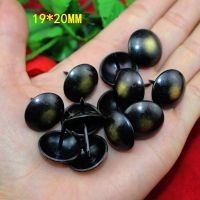 Iron Door Nail Antique Jewelry Case Box Sofa Decorative Tack Stud Pushpin Furniture Cat 39;s Eye NailBlack Color19x20mm50Pcs