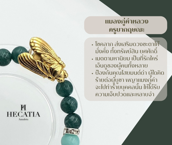 hecatia-กำไรสายมู-black-tigers-eye-bracelets-แมลงภู่คำหลวง-นำโชค-เเถมคาบูชา-กล่องกำมะหยี่-ส่งฟรี