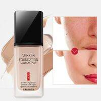 Venzen Thin And Light Concealer Liquid Foundation ครีมรองพื้นสูตรน้ำเนื้อบางเบา ปกปิด คุมมัน กันน้ำ Venzen Liquid Founda