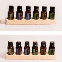 YOKE สำหรับ doterra มี6รู มินิมินิ ทำจากไม้ ชั้นเก็บน้ำมันหอมระเหย ชั้นวางน้ำมันหอมระเหย ที่วางขวดน้ำหอม ยืนแสดง