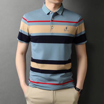 Top Grade New Summer Brand Striped Embroidery Mens Designer Polo Shirts With Short Sleeve Casual Tops Fashions Men Clothing