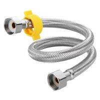 Kitchen Hose Stainless Steel 2 Piece/sets Braided Hose Faucet Supply Line Connects Pipe Faucets G 1/2 Connector Bathroom Hose