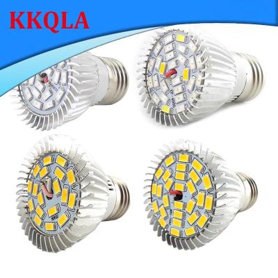 QKKQLA 18LED 28 LED Grow Bulb E27 220V Hydroponic Growth Light Full Spectrum Sunlight For Flower Plan Growing Lamp