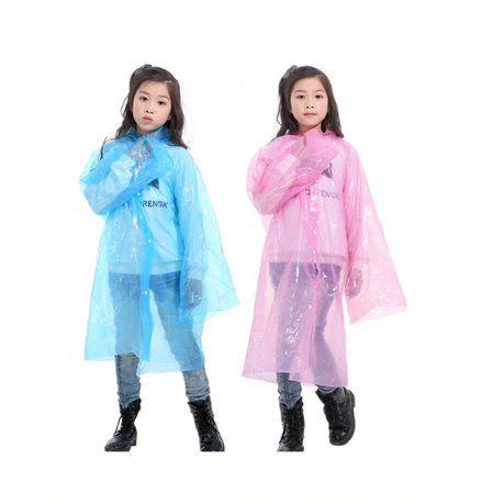 ถูกจริต-1-pcs-เสื้อกันฝน-เสื้อกันฝนเด็ก-แบบใช้ครั้งเดียว-เสื้อกันฝนสำหรับเด็ก-แบบพกพาชุดกันฝน-สำหรับเด็กชายเด็กหญิงชุดกันฝน