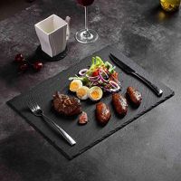 【CW】 Table Mats Color Slate Stone Coasters Drink Coaster Serving Plate for Bar and