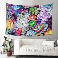 Tapestry Plants Mexican Flower Cactus Succulent Wall Wall Tapestry Flower Wall Carpets Dorm Decor SkyCarpet