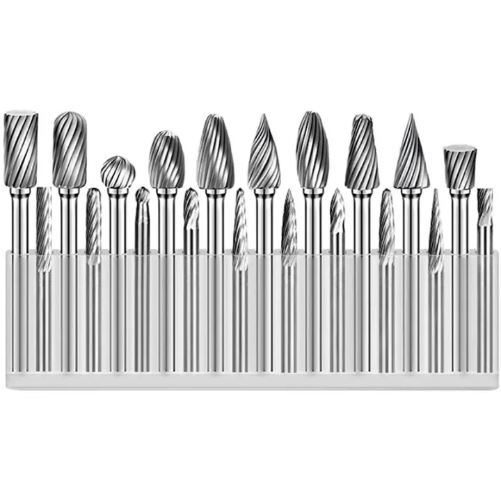 [In stock]Tungsten Carbide Burr Set Rotary File Rasp 1/8 & 1/4 Cutting