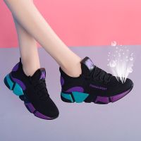 2023 Hot Sale Running Shoes Women Sport Shoes Outdoor Lace-Up Platform Sneakers Air Mesh Breathable Walking Jogging Gym Trainers