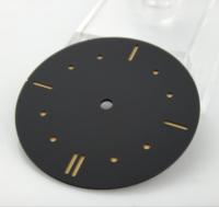 Watch parts Watch dial 39mm Double-deck Sandwich black dial Dot number Green luminous for eta6497 6498 ST3600 ST3621 No second