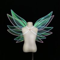 ต้นฉบับ Childrens fantasy fairy six-wing butterfly wings adult photo forest cos props childrens performance transparent back decoration