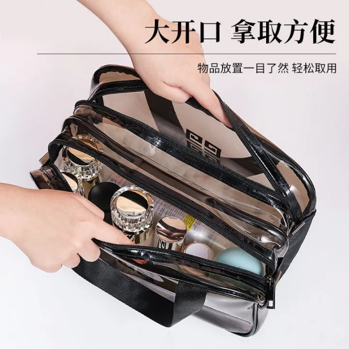 high-end-muji-cosmetic-bag-double-layer-portable-swimming-bag-transparent-toiletry-bag-travel-cosmetics-storage-bag-large-capacity-storage-bag