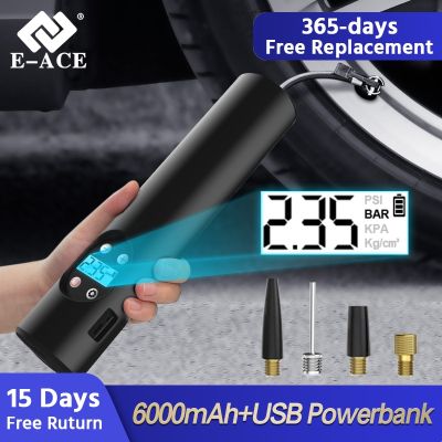 E-ACE M06 Tyre Inflatable Pump Digital Handheld Car Tyre Pump 12V 150PSI Rechargeable Air Pump For Car Bicycle Motorcycle Tires