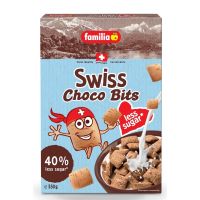 Familia Swiss Choco Bits Less Sugar Cereal แฟมิเลีย มูสลี่ สวิสช็อกโกบิตส์ ลดน้ำตาล40% 350g.