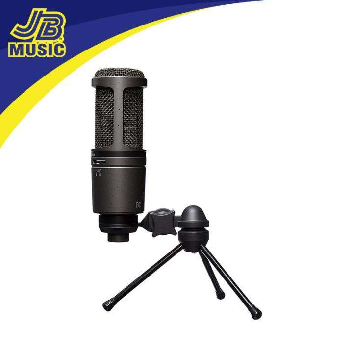 AudioTechnica AT2020USB+ Cardioid Condenser USB Microphone, with Built