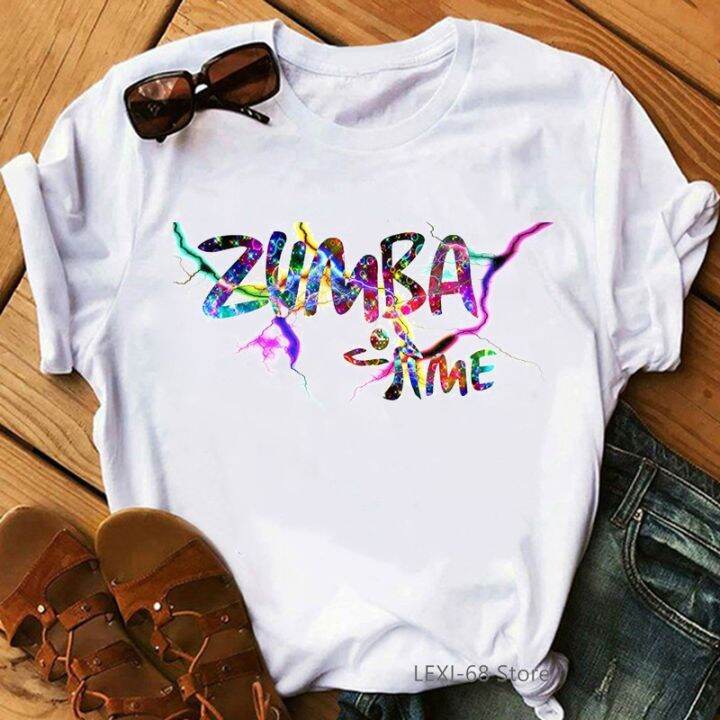 fashion-zumba-dance-lover-tee-shirt-femme-rainbow-design-hip-hop-t-shirt-summer-rock-tshirt-top-female-graphic-tees-diy-custom