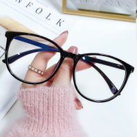 (JIUERBA)COD Korean Fashion Clear Frame Eyeglasses For Women R Round Anti Radiation Glasses