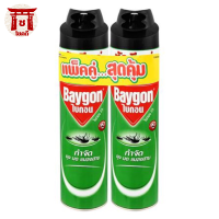 สเปรย์กำจัดแมลง BAYGON GREEN 600 มล.แพ็กคู่ รหัสสินค้าli0190pf