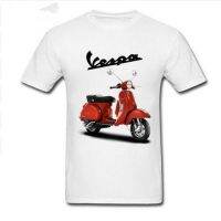 New Men T-Shirt Fashion Hot Sale Best Selling Vintage Vespa T Shirts Men Vespa Motorcycle Scooter T-Shirts Homme Piaggio Tshirt  W7JT