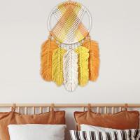 Boho Wall Decor Macrame Leaf Wall Decor โบฮีเมีย Hand- Macrame ของขวัญ Nice Dream Macrame Dream Catchers สำหรับห้องนอน Study Room