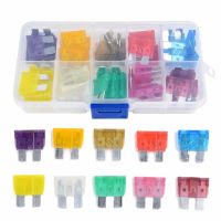 【YF】 50pcs Mixed Medium Standard Blade Fuse 32V Assortment Kit Car Auto 3A 40A Box For Van Truck Coach Bus Motorcycle Quad Boat