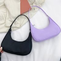 Women Half Moon Shoulder Bags Female Hobos Soft PU Leather Bucket Bag Office Ladies Work Bag Underarm Bags Girls Travel Bag