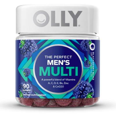 OLLY Gummy The Perfect Men’s Multi วิตามินเจลลี่รวมสำหรับคุญผู้ชาย วิตามินเจลลี่รวม ที่มีวิตามินถึง 17 ชนิด - วิตามิน A, C, D, E, Bs, Zinc