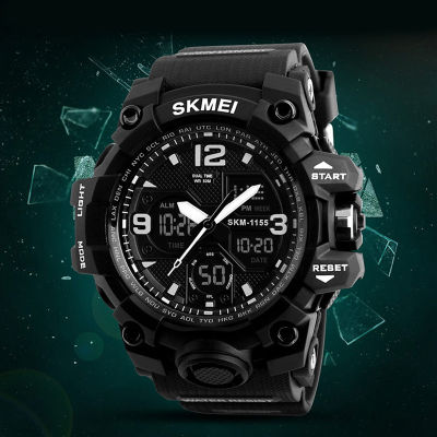 SKMEI Mens นาฬิกาแฟชั่นกีฬาทหารนาฬิกาควอตซ์ดิจิตอลกันน้ำนาฬิกาจับเวลานาฬิกาข้อมือนาฬิกาผู้ชาย Relogio Masculino มีกล่องใส่ให้📦🗃️