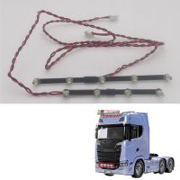 CGRC ไฟหน้า LED 1ชุด + ชุดไฟโดมสำหรับรถเทรลเลอร์รถ Tamiya RC สำหรับรถดั๊ม Scania 56368 56371 770S อะไหล่อัพเกรด