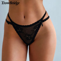 【2023】TrowBridge โปร่งใสกางเกงในสตรี Hollow Out ชุดชั้นในเซ็กซี่ Lace s Sweet Bows ชุดชั้นใน Hot Temptation s T-Back