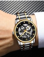 Fashion Hollow Watches Mens Chronograph Waterproof Watch for Men Sports Quartz Wristwatch Relogio Masculino