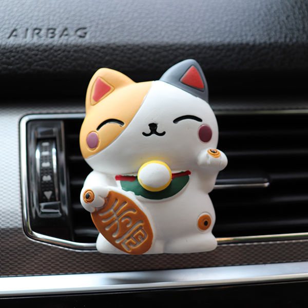 Lucky Cat Car Air Freshener In Auto Perfume Outlet Vent Clip Fragrance Diffuser Cute Car Interior Decoration Car Accessories