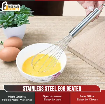 1 Pcs Rotary Manual Hand Whisk Egg Beater Mixer Blender & 1 Pcs Tea Infuser  Filter Long Handle Fold