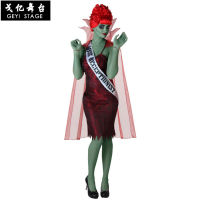 Women Halloween Party Devil Ghost Costumes Scary Monster Demon Devil Hell Front Desk Ladies Dress Adult Stage Easter Cosplay