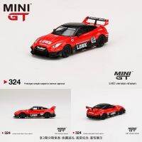 MINI GT1/64 Nissan R35GT-RR Ver.1 No. 5 Wide-body LBWK modified version Alloy die-casting simulation car model